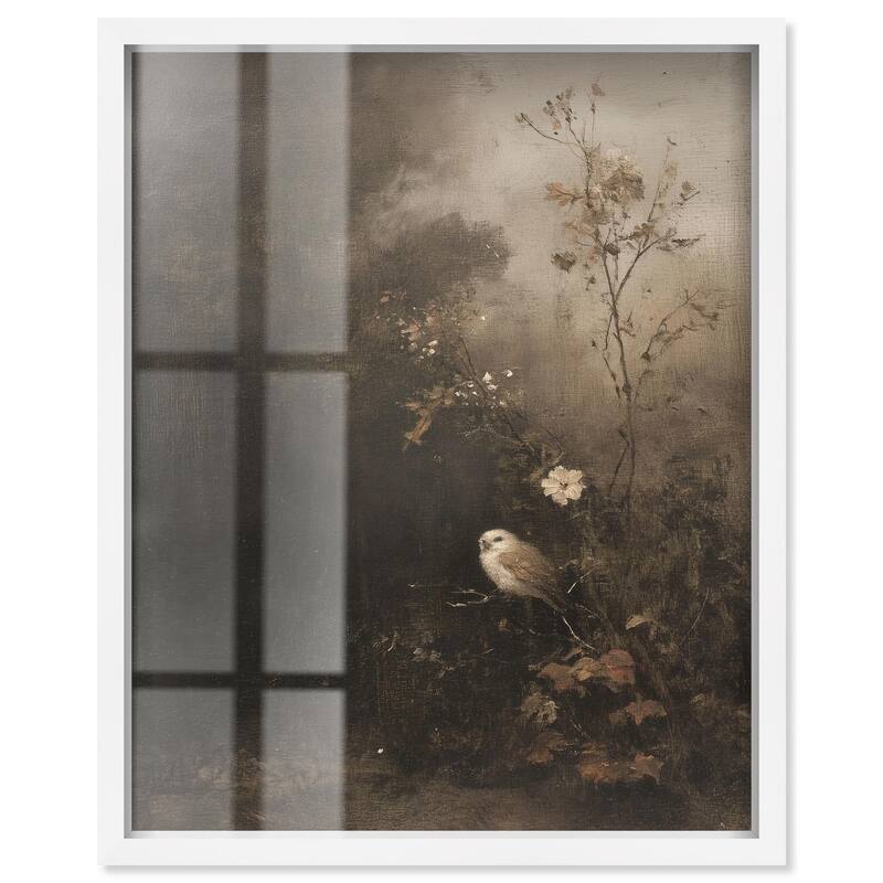 Owl in the Shadows II Shadowbox by Art Remedy - White - 30" x 36"