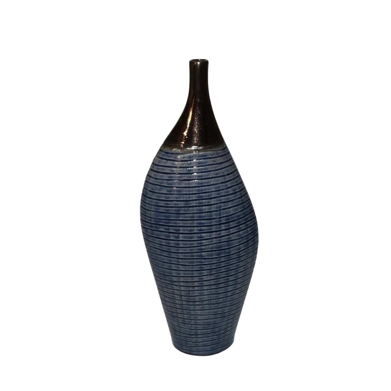 Shop Dual Tone Contemporary Decorative Ceramic Vase With Narrow