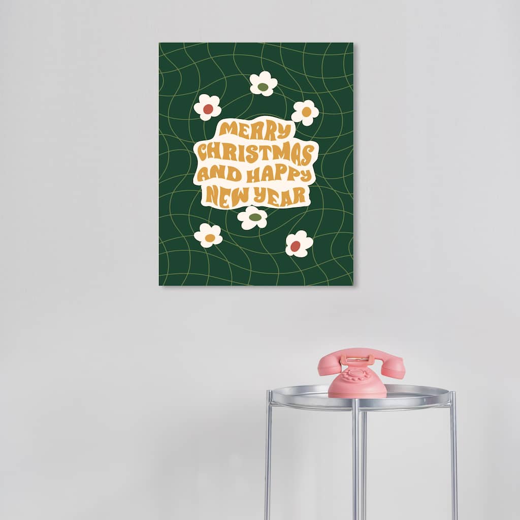 Wynwood Studio Canvas Holiday and Seasonal This Holiday Wishes Gold Wall Art Canvas Print