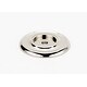 preview thumbnail 9 of 10, Alno Traditional 1-3/4 Inch Diameter Cabinet Knob Backplate with Polished Nickel