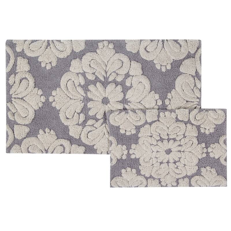 Better Trends Medallion Tufted Bath Mat Rug 100% Cotton