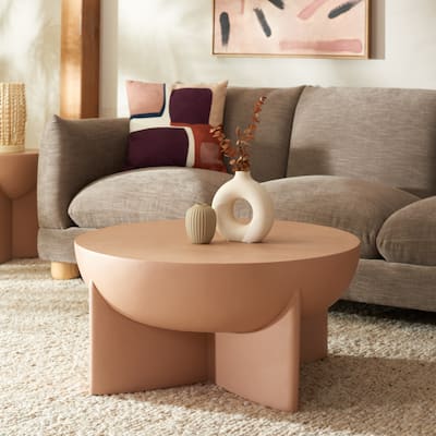 SAFAVIEH Devan Coffee Table (Fully Assembled) - 30"W x 30"D x 14"H