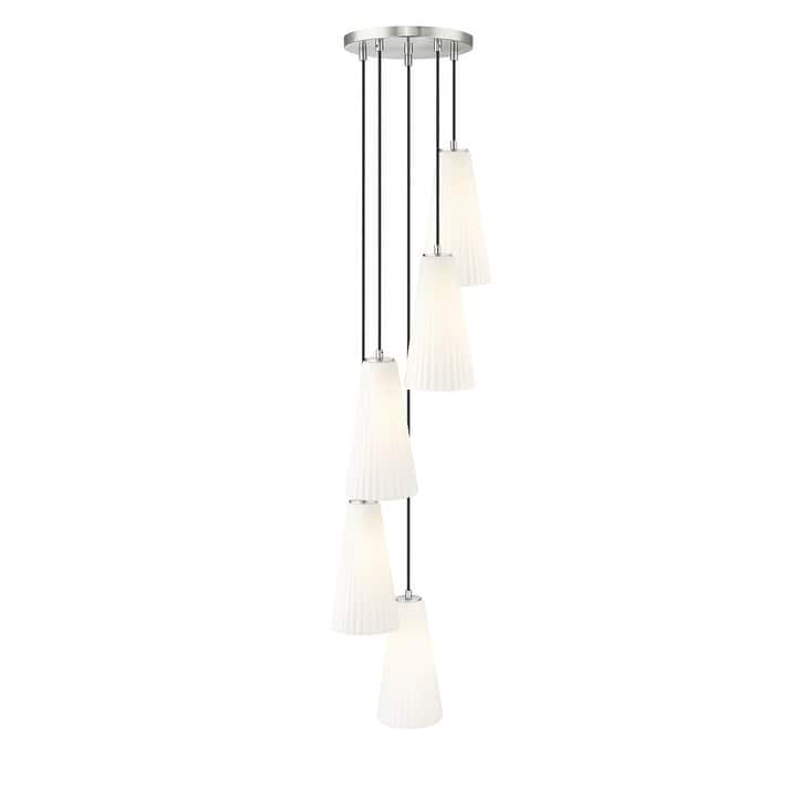 Z-Lite 3043P7-5R Farrell 5 Light 12" Wide Chandelier