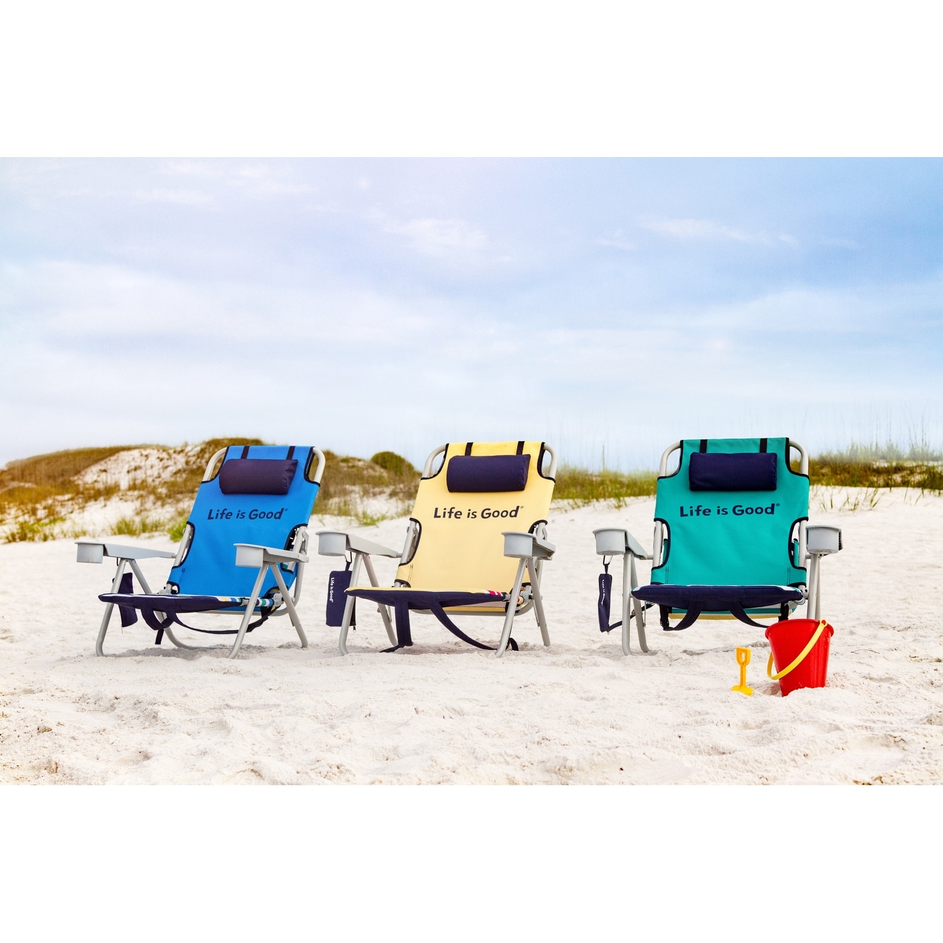 Shop Black Friday Deals On Life Is Good Grey Oversized Beach Chair Overstock 32308728
