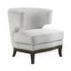 preview thumbnail 1 of 8, Mantello Boucle Accent Chair Grey