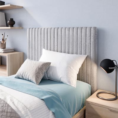 Rainha® - USA Made Plush Foam Dorm Headboard - Gray