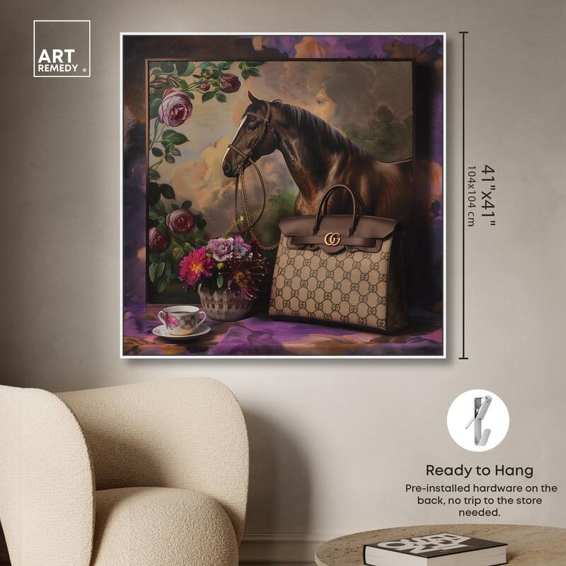 Fanciful Horse Portrait Canvas by Art Remedy