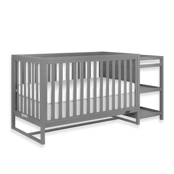 slide 2 of 5, Dream On Me Milo 5-In-1 Convertible Crib and Changing Table I Free Changing Pad - Storm Grey Storm Grey