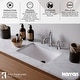 preview thumbnail 4 of 12, Karran Vineyard KBF474 2-Handle Three Hole Widespread Bathroom Faucet with Matching Pop-up Drain