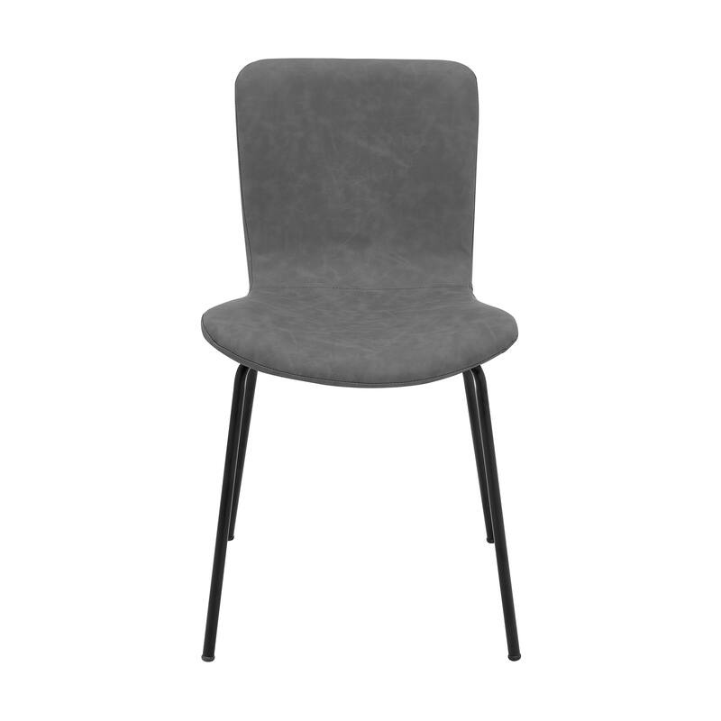 Gillian Modern Upholstered and Metal Dining Room Chairs - Set of 2