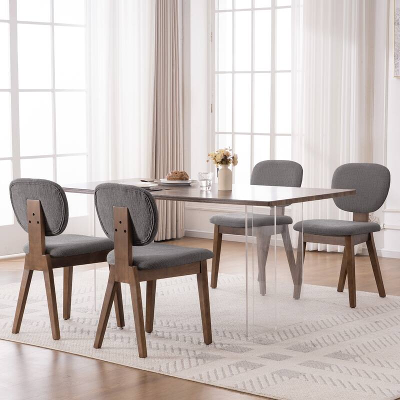 Set of 2/4/6 Mid-Century Modern Upholstered Dining Chairs