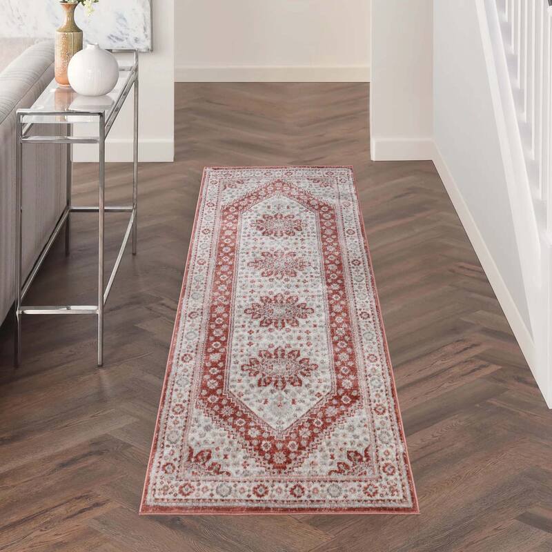 Superior Layland Classic Vintage Medallion Indoor Runner or Area Rug