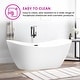 preview thumbnail 39 of 53, Vanity Art 71" X 32" White Acrylic Freestanding Air Bubble Soaking Bathtub with UPC Certified Overflow and Pop-up Drain