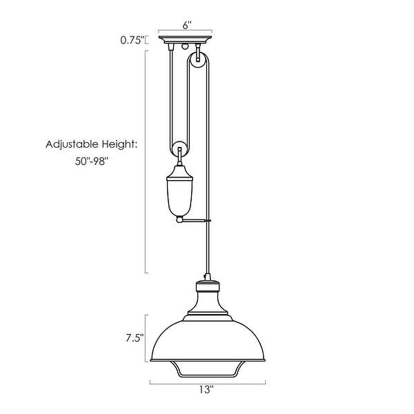 Adjustable pendant light pulley hotsell