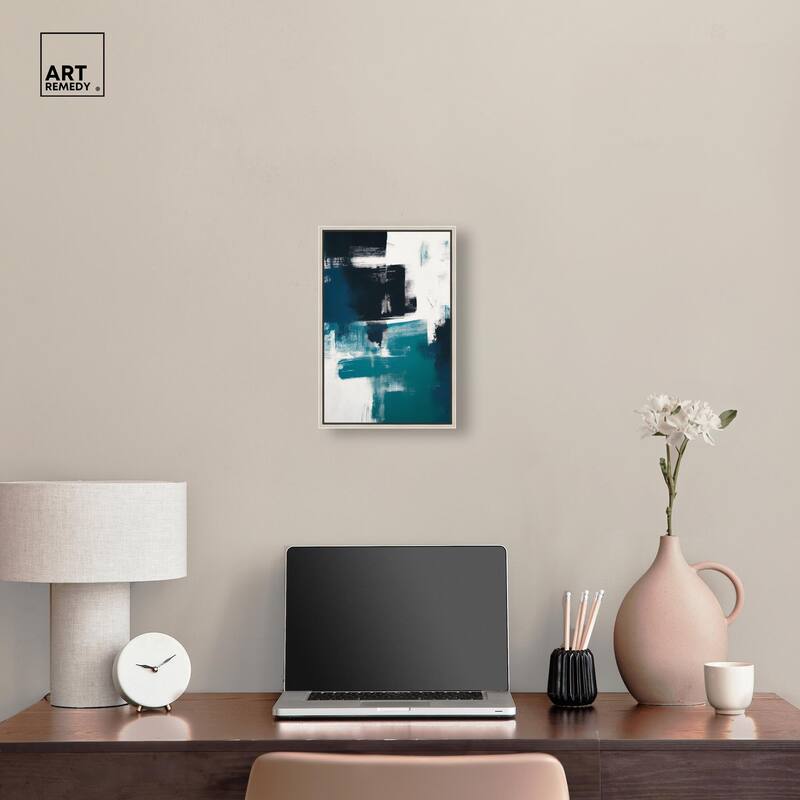Weight of Teal II Canvas by Art Remedy