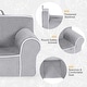 preview thumbnail 12 of 42, Costway Kids Sofa Toddler Foam Filled Armchair w/ Velvet Fabric Baby - See Details