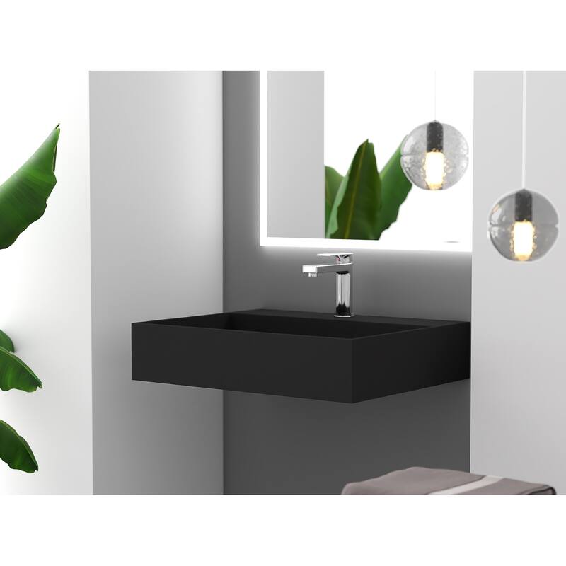 Juniper Stone Solid Surface Wall-mounted Vessel Sink