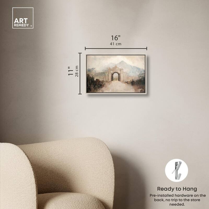 Stone Arch Canvas by Art Remedy