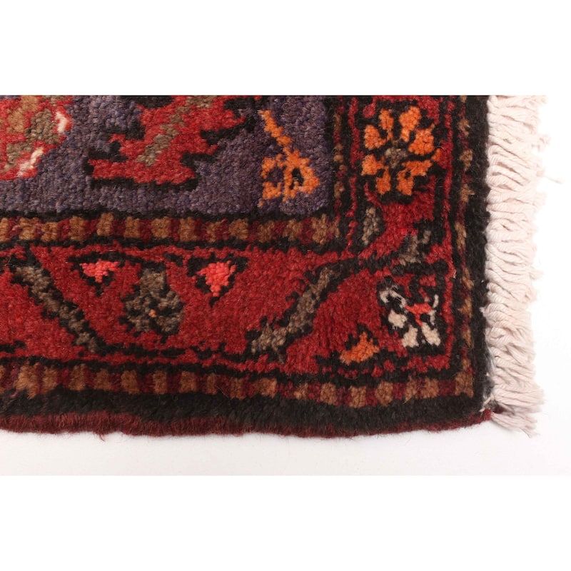 ECARPETGALLERY Hand-knotted Andelz Red Wool Rug - 3'11 x 6'6