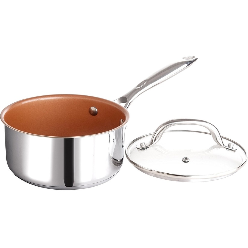 7pc Titanium Copper Ceramic Nonstick Cookware Set – culinaryedge.com