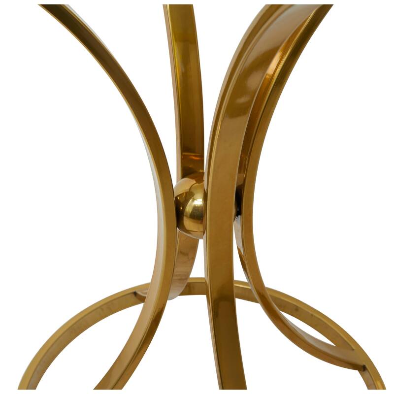 Stainless Steel Contemporary Accent Table