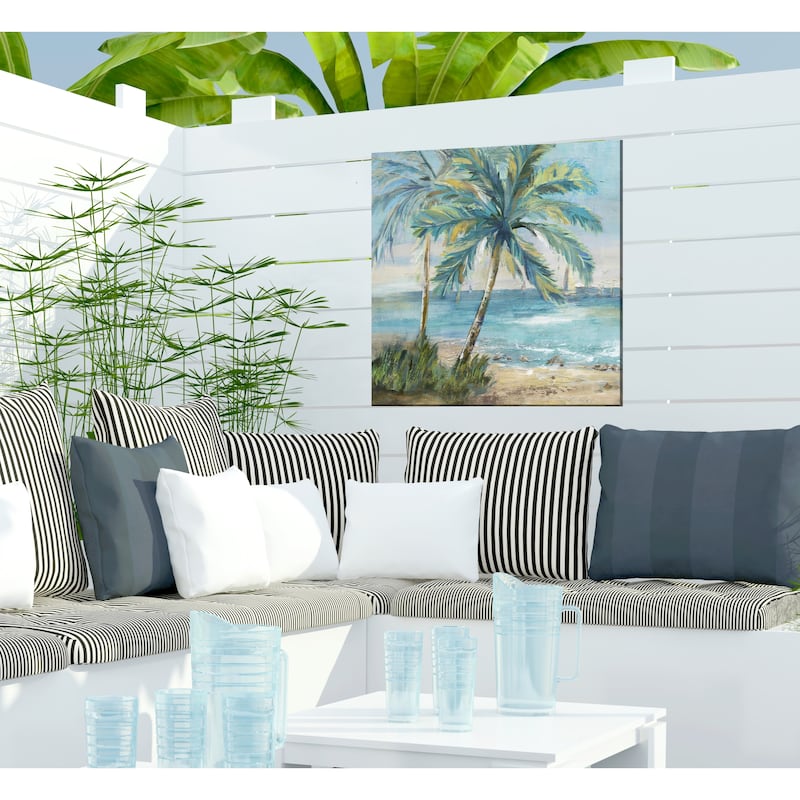 Coastal Palm 1 Indoor/Outdoor Art 24"x24"