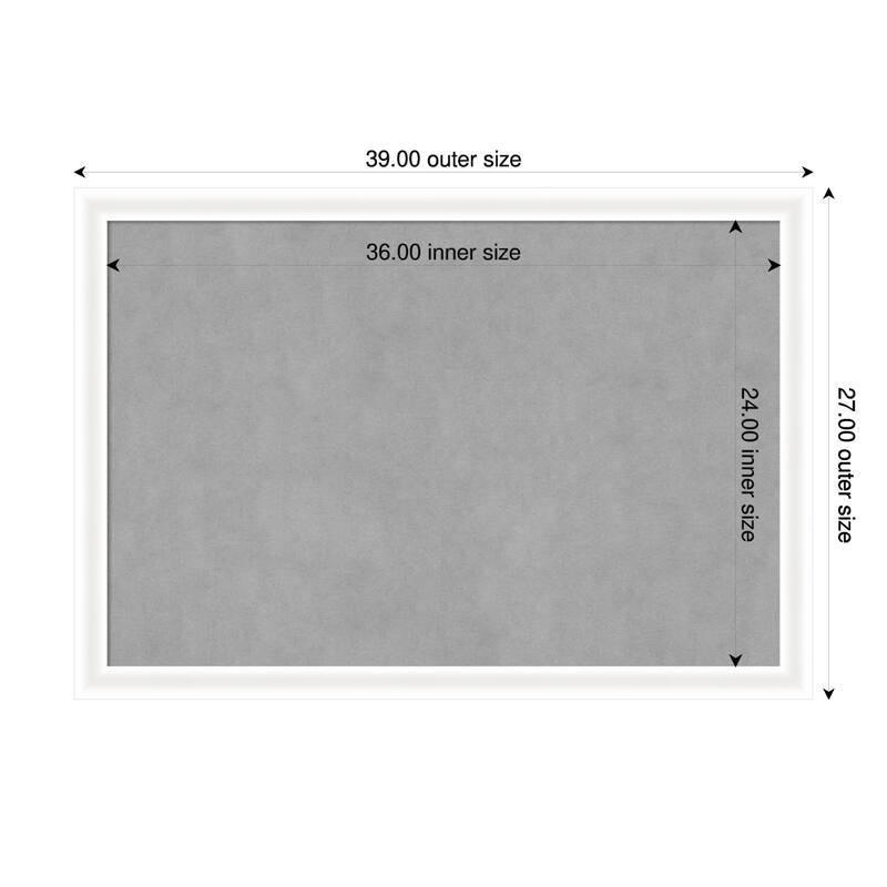 Amanti Art Oliver Black Narrow Framed - 39 x 27 in - Oliver White Narrow