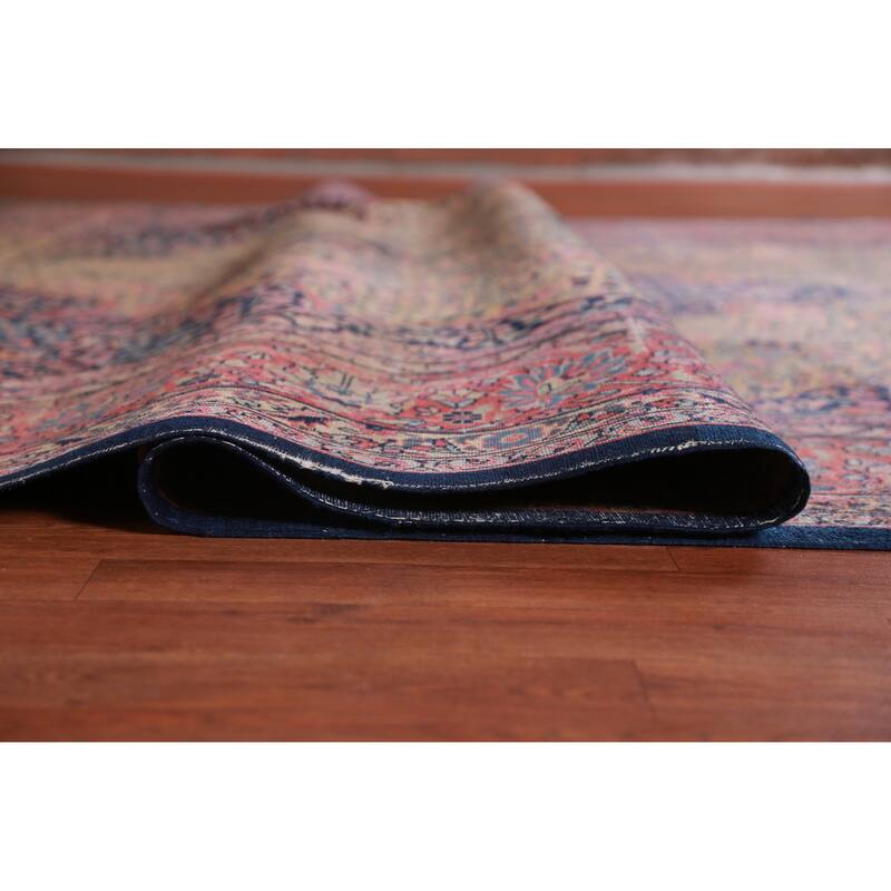 Hand Knotted Oriental 100% Wool Carpet Traditional Floral Brown Tabriz Area Rug - 13' 5'' X 9' 9''