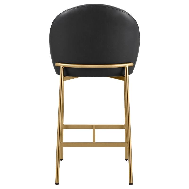 Spruce & Spring Upholstered Counter Bar Stool with Metal Frame