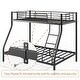 preview thumbnail 7 of 8, Twin Over Full Bunk Bed - Stable Metal Construction, No Box Spring Needed, for Kids and Families