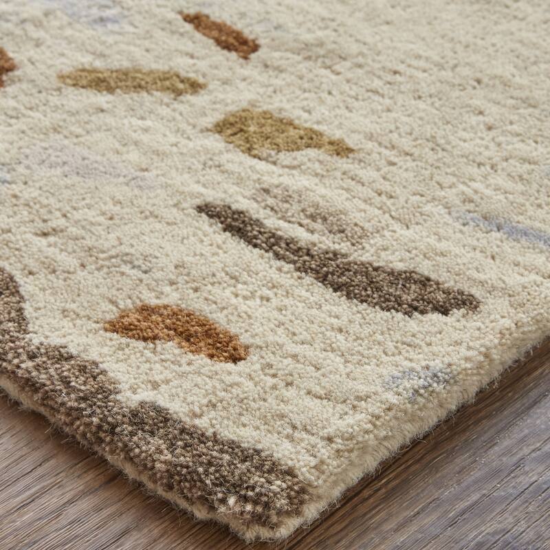 Tudu Abstract Stain Resistant Area Rug By HomeRoots - 2' x 3'