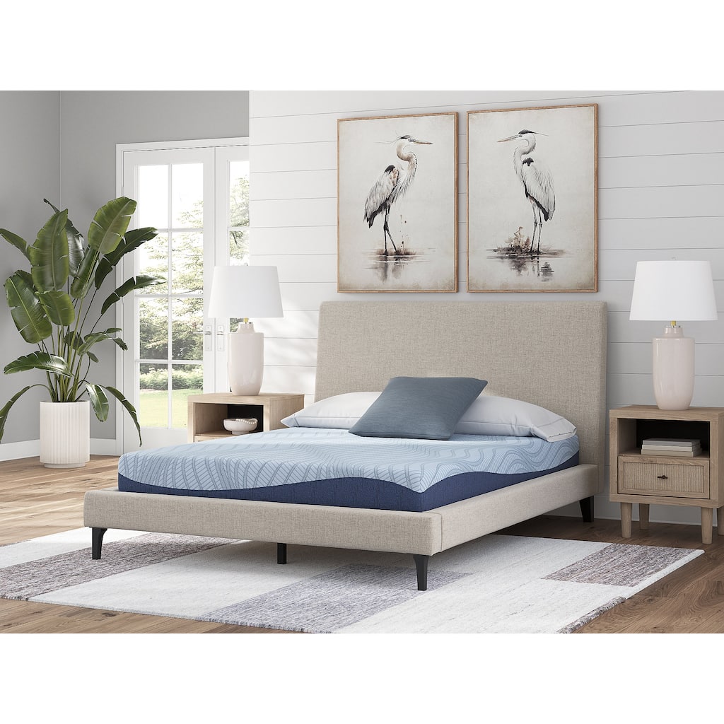Signature Design by Ashley Peak 2.0 8 Memory Foam Light Blue Mattress