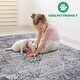 preview thumbnail 6 of 5, LOOM & LUXE Collection Grey/Blue/Traditional Non-Shedding Area Rug