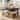 31.5-inch Square Upholstered Solid Wood Ottoman Coffee Table with Storage Shelf