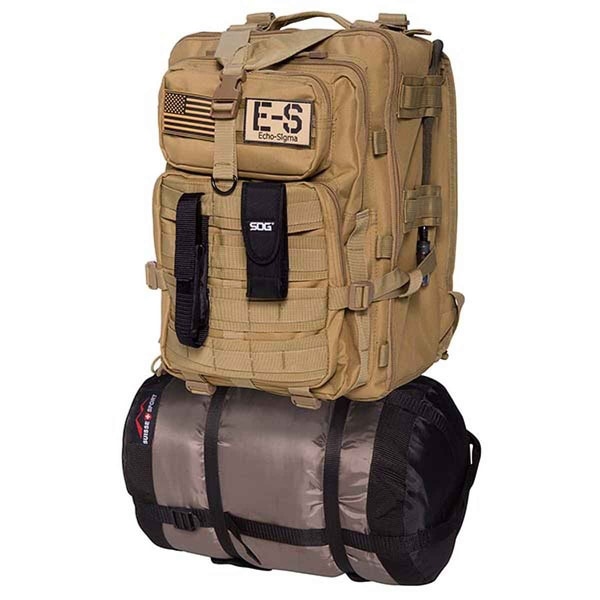 Echo-Sigma Emergency Bug Out Bag Coyote - ES-BOB-COY