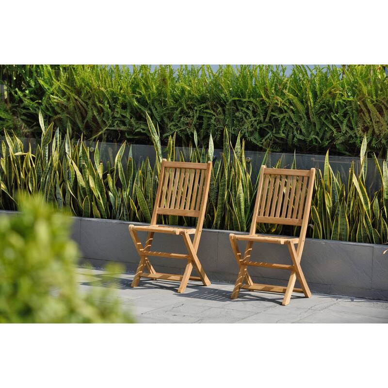 Amazonia FSC Solid Teak Danielle 7 piece Outdoor Patio Dining Set - 7 Piece