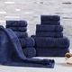 preview thumbnail 52 of 103, Superior Heritage Egyptian Cotton Absorbent 12-Piece Towel Set Navy Blue