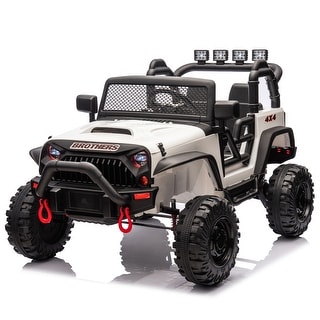 24V Ride-On Car for Kids w/ Remote Control, LED Lights, Dual 200W Motors