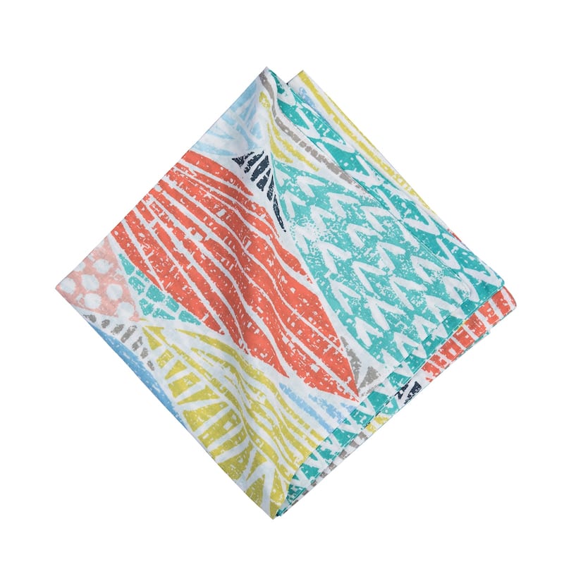 20" Surfside Sound Cotton Napkins Set of 6 - Nautical Beach - Multicolored