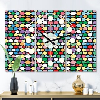 Designart 'Retro Pattern Abstract Design XII' Oversized Mid-Century ...