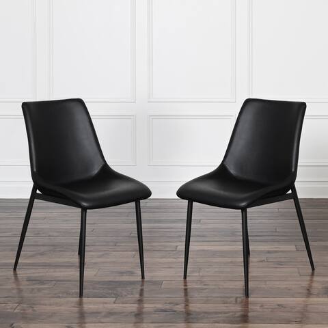 Abbyson Bowen Faux Leather Dining Chair (Set of 2)