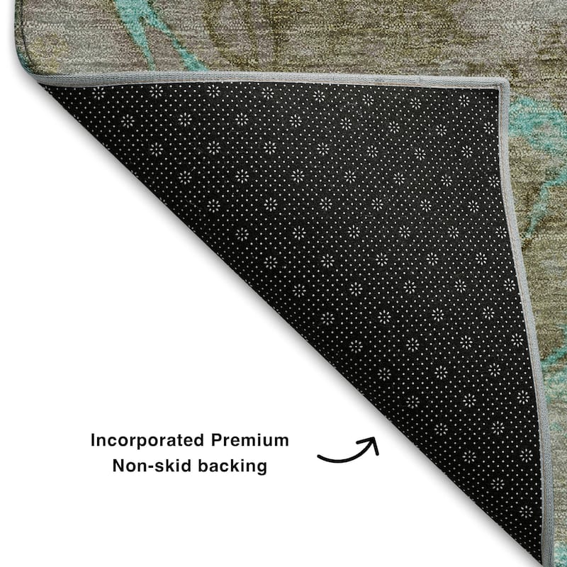 Premium Washable Super Soft Modern Crackle Mayfield Rug