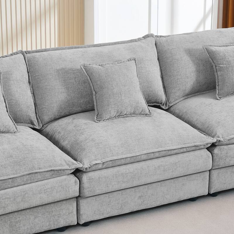 Modular Sectional Sofa, 102 Inch L Shaped Couch Set for Living Room