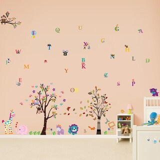 Walplus Photo Tree Frame Alphabet Letters Wall Sticker Nursery Decor
