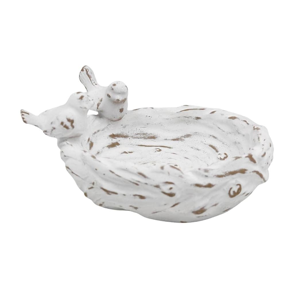 Transpac Resin Tabletop Bird Feeder w/2 Birds Home Decorations Spring