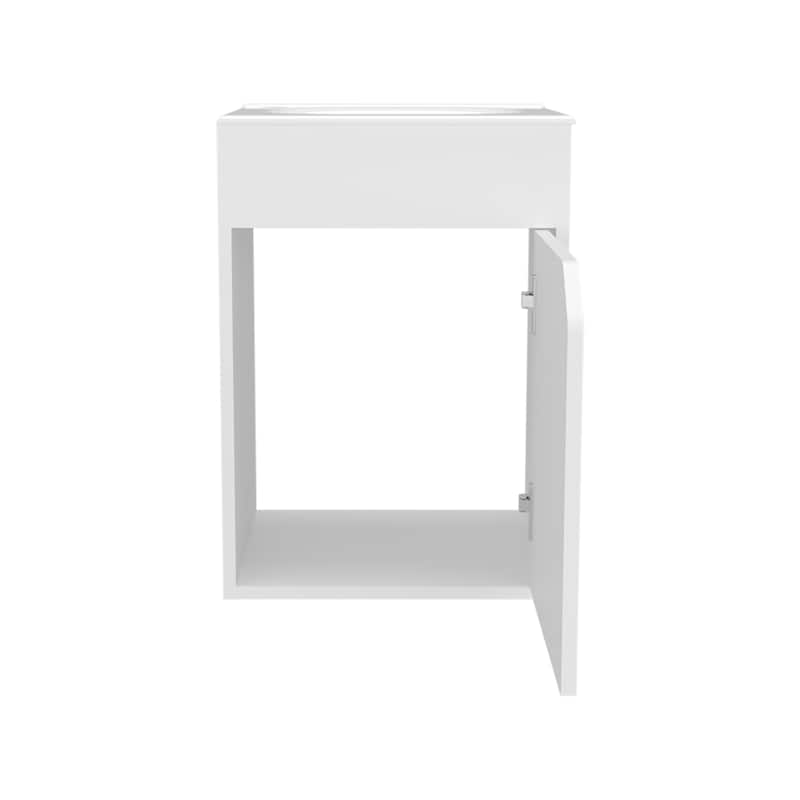 Bathroom Vanity with Clean and minimalist design, 1 Door with durable engineered wood,Easy to assemble
