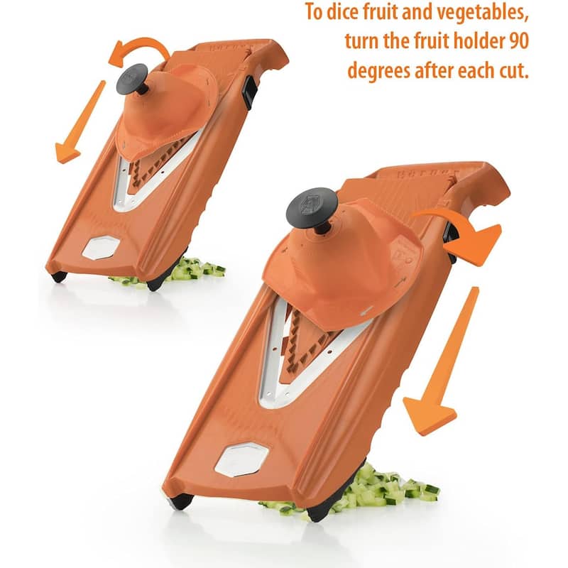 Swissmar V-7000 Borner V-Power Mandoline, Orange
