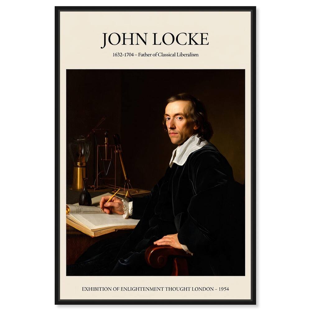 Father of Liberalism Depicted Canvas by Art Remedy