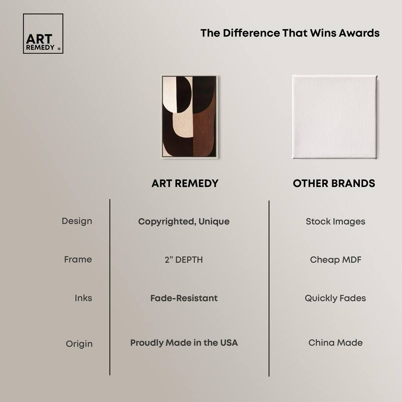 Quartet in Brown I Canvas by Art Remedy