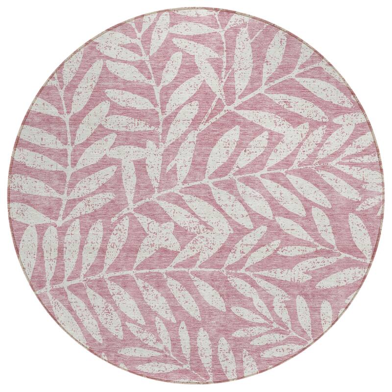 HomeRoots Floral Transitional Rectangle Outdoor Rug